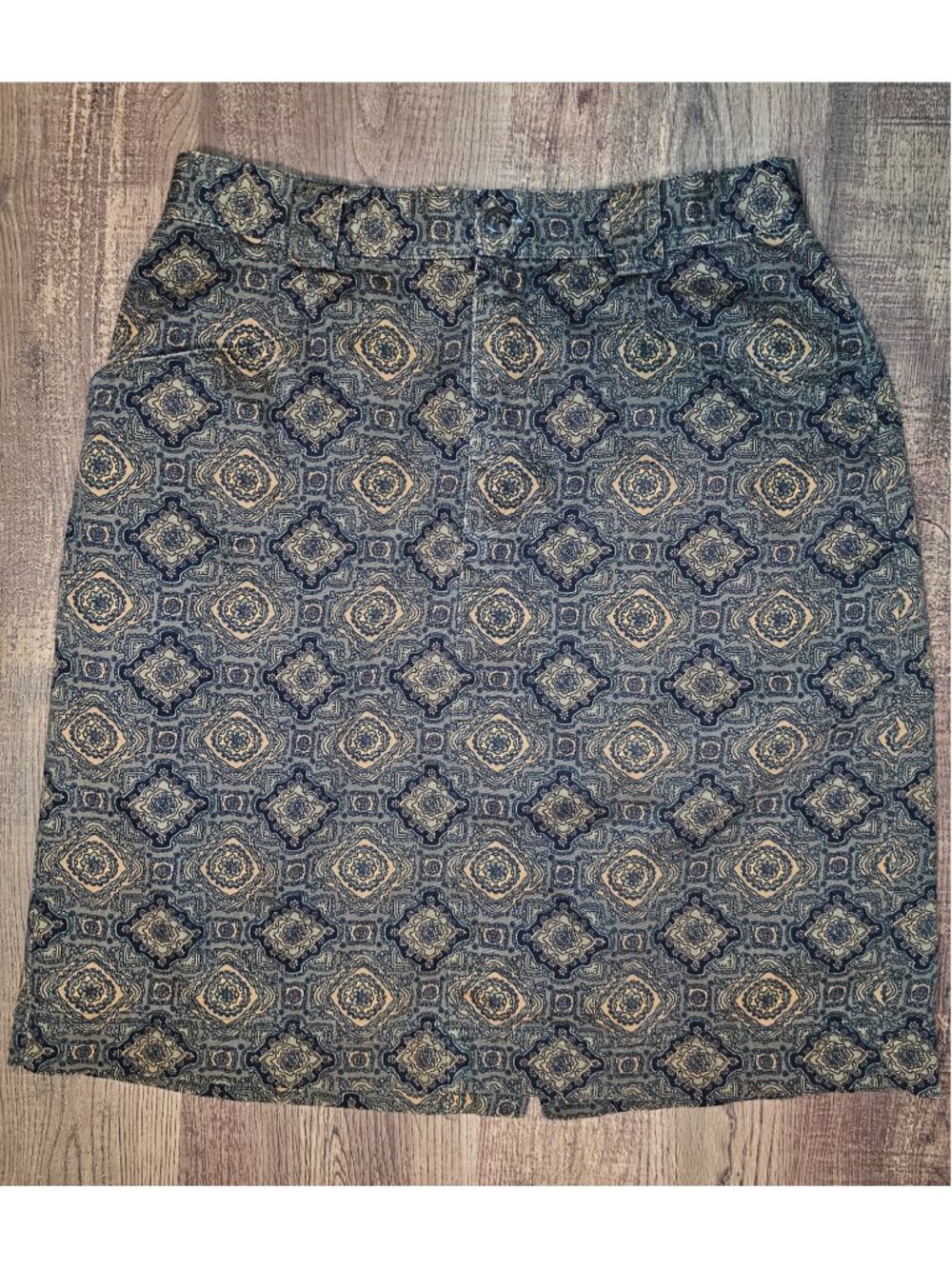 GAP Geometric Medallion Tile Print High-Waisted Pencil Mini Skirt M